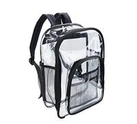 FISHSHOP Mochila Impermeable Transparente,Bolso Escolar PVC Bandolera Transparente,Para el Día a Día ir a Trabajar Escuela Estadio Supermercado Gimnasio Piscina Playa (S)