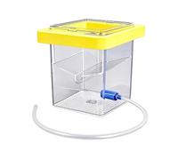 Fishtank Breeder Box - 10.7×10.7×11CM aquariumIsolation Box, ABS fishHatchery Breeding Container | Transparent Fishtank Divider For fishShrimp Guppy Betta Breeding, aquariumIncubator Trap B