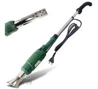 FISHTEC - Desherbador eléctrico térmico 2000 W - 2 en 1: quemador de malezas + encendedor de barbacoa, sin gas y producto químico, calentador potente hasta 600 °C, 2 boquillas - Mango extraíble