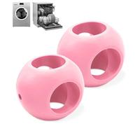 FISHTEC - Juego de 2 bolas magnéticas anticalcáreas, lavaplatos y lavadoras, protección de la cal sin detergentes, ropa impecable, color rosa