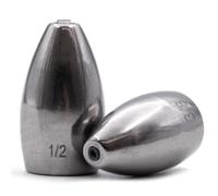 FishTrip 10 Pesas de tungsteno para Pesca de lubina, Texas Carolina Rigs Agua Salada, 0,1 g a 1,5 g