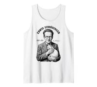 Física cuántica Erwin Schrodinger Cat Equation Science Camiseta sin Mangas