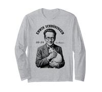 Física cuántica Erwin Schrodinger Cat Equation Science Manga Larga