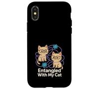 Física cuántica Meme Schrödinger Principio de incertidumbre del Gato Carcasa para iPhone X/XS