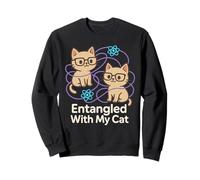 Física cuántica Meme Schrödinger Principio de incertidumbre del Gato Sudadera