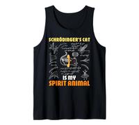 Física Cuántico Estudiante Nerd Muerto Vivo Schrödinger Cat Camiseta sin Mangas