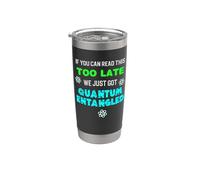 Física Diversión Mecánica Cuántica Ley de Atracción Enredo Vaso térmico de acero inoxidable de doble pared