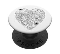 Física Matemáticas Química Biología Ciencias Astronomía Corazón PopSockets PopGrip Adhesivo