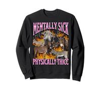 Físicamente Thicc Divertido Burro Ofensivo Meme Bootleg Sudadera