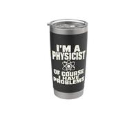 Físico Problemas Física Estudiante Ciencias Humor Vaso térmico de acero inoxidable de doble pared