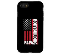 Fisicoculturismo Papa USA Flag Sports Dad Carcasa para iPhone SE (2020) / 7/8