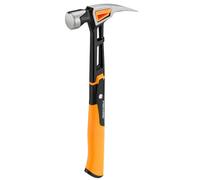 Fiskars 1020214 Martillo Universal IsoCore L, para Clavar Clavos, 34 cm, 0,91 kg, Naranja/Negro, L