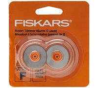 Fiskars 28 mm Recto Hoja de Repuesto cortadora de Giratorio, 2 Unidades, Plateado