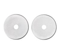 Fiskars 95417097J - Cuchillas de repuesto rotativas rectas, 28 mm, 2 unidades, acero inoxidable