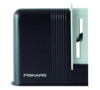 Fiskars Afilador de tijeras, para Tijeras para diestros, Afilador de cerámica/Cubierta de plástico, Negro/Gris, Clip-Sharp 1005137