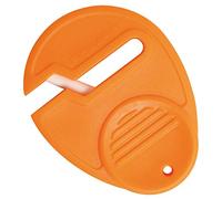 Fiskars Afilador de Tijeras Universal, para diestros y zurdos, Afilador de cerámica/Cubierta de plástico, Naranja, Sewsharp, 1003871