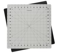 Fiskars Alfombrilla de Corte Giratoria, Alfombrilla de Corte Autorreparable, Rotación de 360°, Líneas de Corte Oblicuas para 30°, 45° y 60°, 33 x 33 cm (13" x 13"), Gris, 1065610