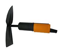 Fiskars Azada doble, Cabezal de herramienta QuikFit, Longitud: 18,5 cm, Cabezal de acero, Negro/Naranja, QuikFit, 1000734