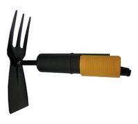 Fiskars Azada doble, Cabezal de herramienta QuikFit, Longitud: 18,5 cm, Cabezal de acero, Negro/Naranja, QuikFit, 1000735