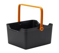 FISKARS Caja de Almacenamiento | 35,3 x 27,2 x 17,4 cm (ancho x profundidad x alto), resina sintética, negro/naranja, 1071305