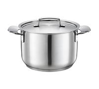 Fiskars Cazuela, 3 L, Sin revestimiento, Apto para todas las placas de cocción, Acero inoxidable reciclado, All Steel, Plateado, 1064751