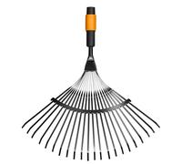 Fiskars Cepillo para hojas, Cabezal de herramienta QuikFit, 22 dientes, Largo: 43 cm, Dientes de acero, Negro/Naranja, QuikFit, 1000644