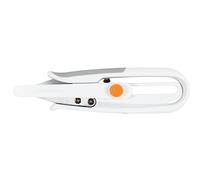 Fiskars Cortador de hilo, Para uso de diestros y zurdos | Cuchillo de acero inoxidable/Manijas de plástico, Blanco, 1059562