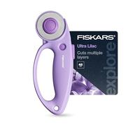 Fiskars Cortador giratorio de bucle, colección Explore Ultra Lila, hoja de | Explore Collection Ultra Lila, hoja de acero molida de precisión, se adapta a usuarios diestros y zurdos