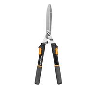 Fiskars Cortasetos telescópico, Mangos SoftGrip, Cuchillas de acero de adecuada calidad, Longitud: 63 - 83 cm, Negro/Naranja, HS13, 1027527