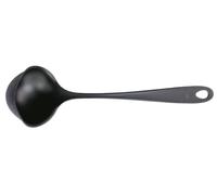 Fiskars Cuchara sopera con borde antigoteo, Essential, Plástico, Longitud: 28 cm, Volumen: 100 ml, Para diestros y zurdos, Negro, 1065594