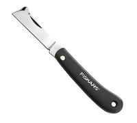 Fiskars Cuchillo de injerto cortaplumas K60, Longitud total: 17 cm, acero inoxidable, Negro, 1001625