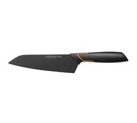 Fiskars Cuchillo Santoku, Diseño moderno, Longitud total: 29 cm, Acero de calidad/Plástico, Edge, 1003097