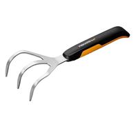 Fiskars Cultivador con 3 púas, Negro/Naranja, Acero inoxidable/Plástico, 1027047