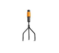 Fiskars Cultivador QuikFit 3 dientes 1000680 — cabezal 31×12,5 cm Negro/Naranja, sin mango