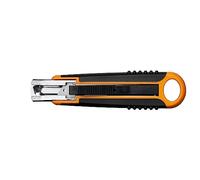 Fiskars Cúter de seguridad, 18 mm, Negro/Naranja, 1004683