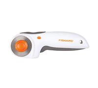 Fiskars Cúter Rotatorio, con Cuchilla Ø 45 mm, para diestros y zurdos, Naranja/Blanco/Gris, 1003910