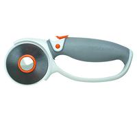 Fiskars Cúter rotatorio, Revestimiento de titanio, Ø 60 mm, para diestros y zurdos, Naranja/Blanco/Gris, 1004753