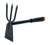 FISKARS Ergonomic Azada/Horca para Plantar, Naranja/Negro