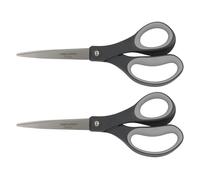 Fiskars Everyday Softgrip - Tijeras de titanio (20,32 cm), 2 unidades