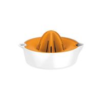 Fiskars Exprimidor con depósito, Diámetro: 11,9 cm, Plástico, Functional Form, Blanco/Naranja, 1016125