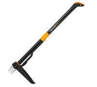 Fiskars Extractor de maleza, Longitud: 1 m, Mango de acero inoxidable/Mango de plástico, Negro/Naranja, Xact, 1020126