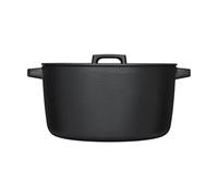 Fiskars Folken Cacerola de hierro fundido con tapa, 6 L, Esmaltada