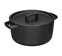 Fiskars Folken Cacerola de hierro fundido con tapa, 4 L, Esmaltada, Para todo tipo de placas, 1075698