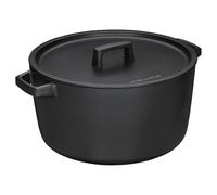 Fiskars Folken Cacerola de hierro fundido con tapa, 6 L, Esmaltada, Para todo tipo de placas, 1075697