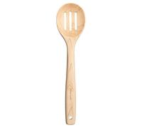 Fiskars Folken Cuchara de cocina con ranuras, Cuchara de madera para utensilios de cocina con revestimiento, Longitud 29 cm, Madera de arce con certificado FSC, 1075684