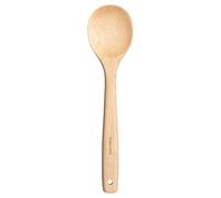 Fiskars Folken Cuchara de cocina, Cuchara de madera para utensilios de cocina con revestimiento, Longitud 29 cm, Madera de arce con certificado FSC, 1075685