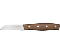 Fiskars Folken Cuchillo pelador, Longitud de hoja 7 cm, Hoja de acero inoxidable alemán, Mango de madera de arce con certificado FSC, 1075691