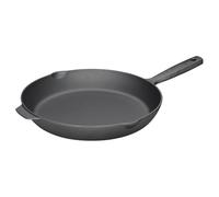 Fiskars Folken Sartén de hierro fundido, 28 cm, Sin revestimiento, Para todo tipo de placas, grill y fuego, 1075699