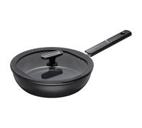 Fiskars Hard Face Sartén Antiadherente 24 cm, Aluminio Reciclado, Negro