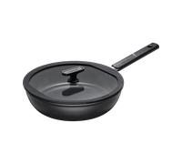 Fiskars Hard Face Sartén Antiadherente 28 cm, Aluminio Reciclado, Negro